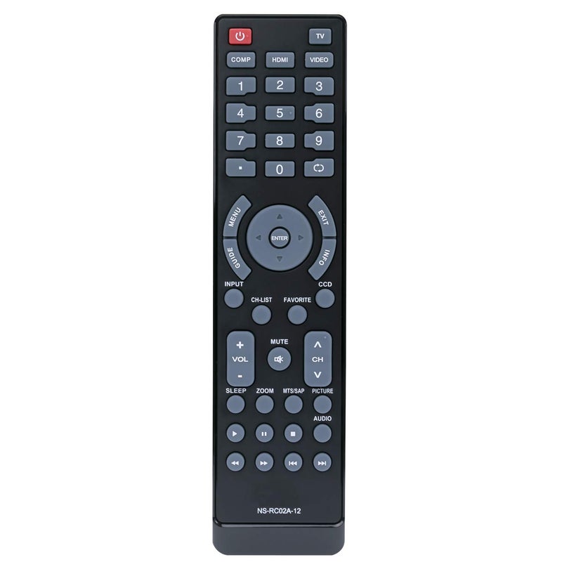 Beyution New NS-RC02A-12 Remote fit for Insignia TV NS-15E720A12 NS-19E720A12 NS-22E730A12 NS-24E730A12 NS-32E740A12 NS-37L760A12 NS-42E760A12 NS-42L780A12 NS-46L780A12 NS-55L780A12 NS-46E790A12 NS-55E790A12 - Image 1